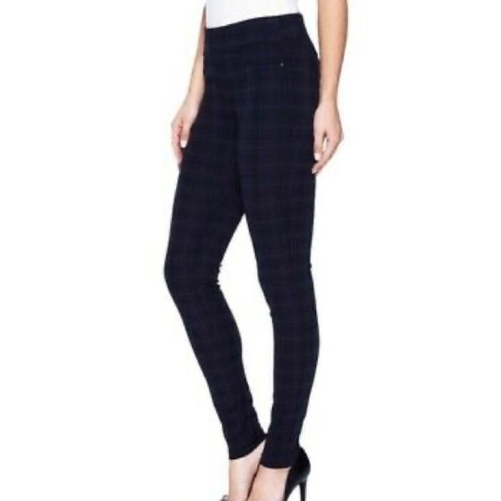 Liverpool Jeans Company Black Plaid Leggings